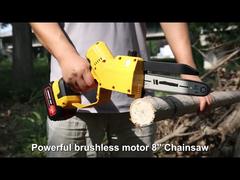 8 Inch Cableless Chainsaw