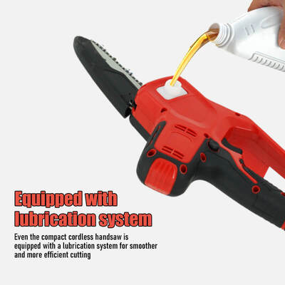 21V Cordless Mini Electric Chainsaw 6 Inch Lithium Battery Handheld Portable