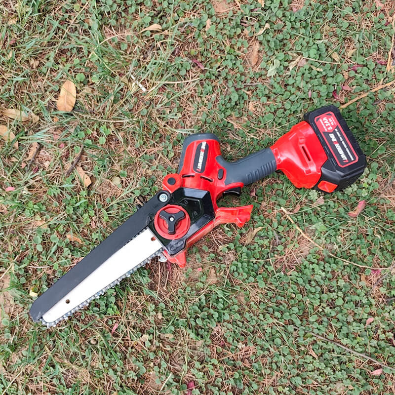 Mini 8-Inch Electric Chainsaw Cordless Brushless Portable Handheld With Auto Chain Regulator & Auto Oiler For Wood Cutting